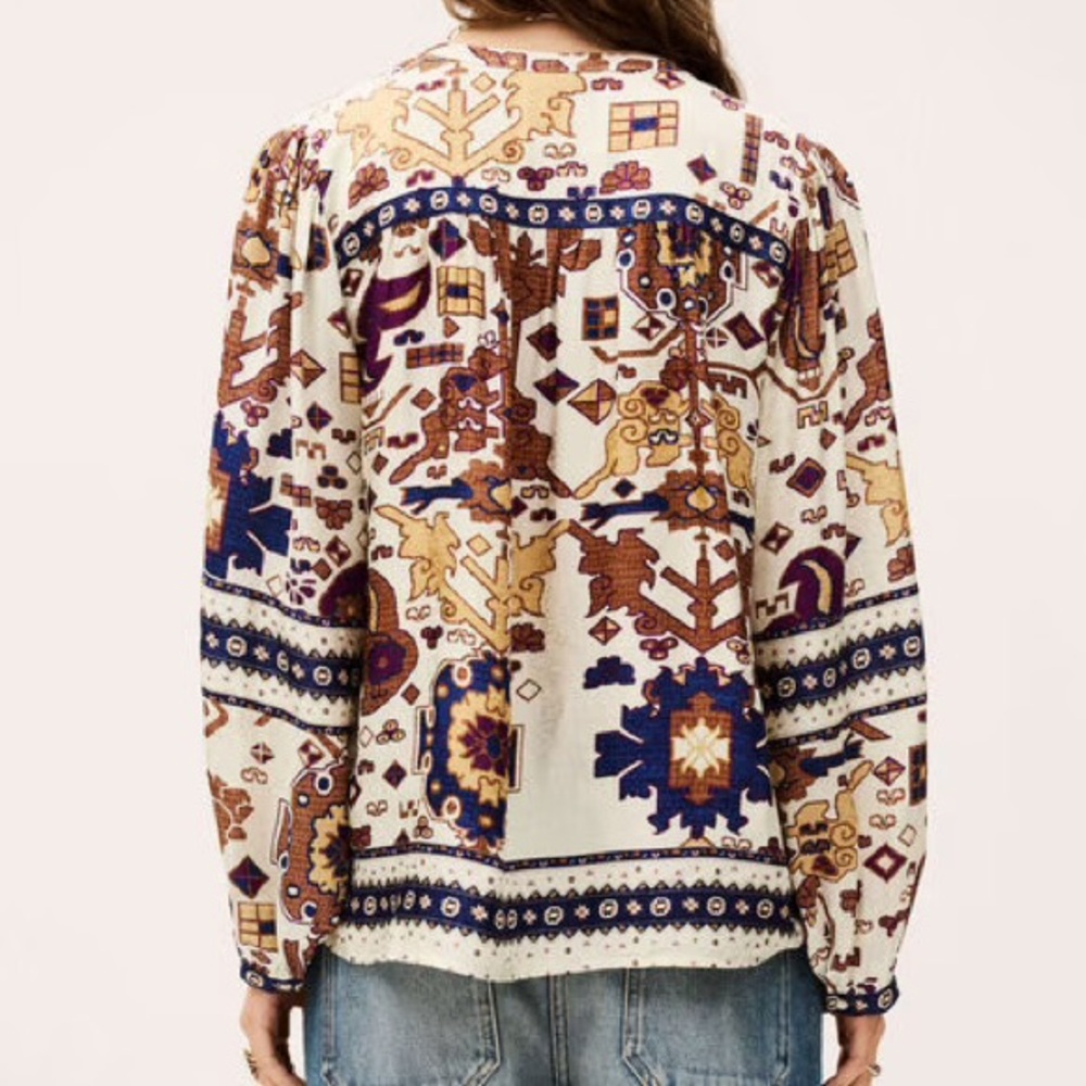 Ba&sh VARONE Printed Blouse - Picture 5 of 5